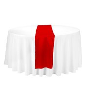 14 x 108 in. Satin Table Runner Red