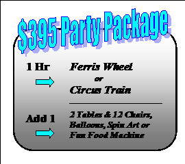 $395 Party Package