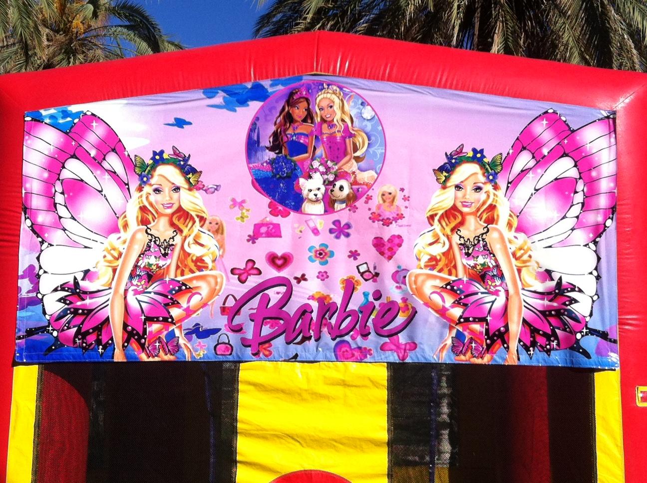 Barbie themed bounce House for Rent