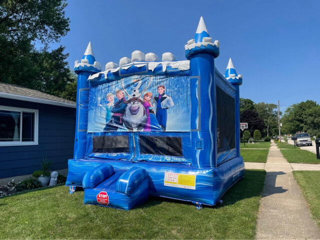 frozen bounce house rental