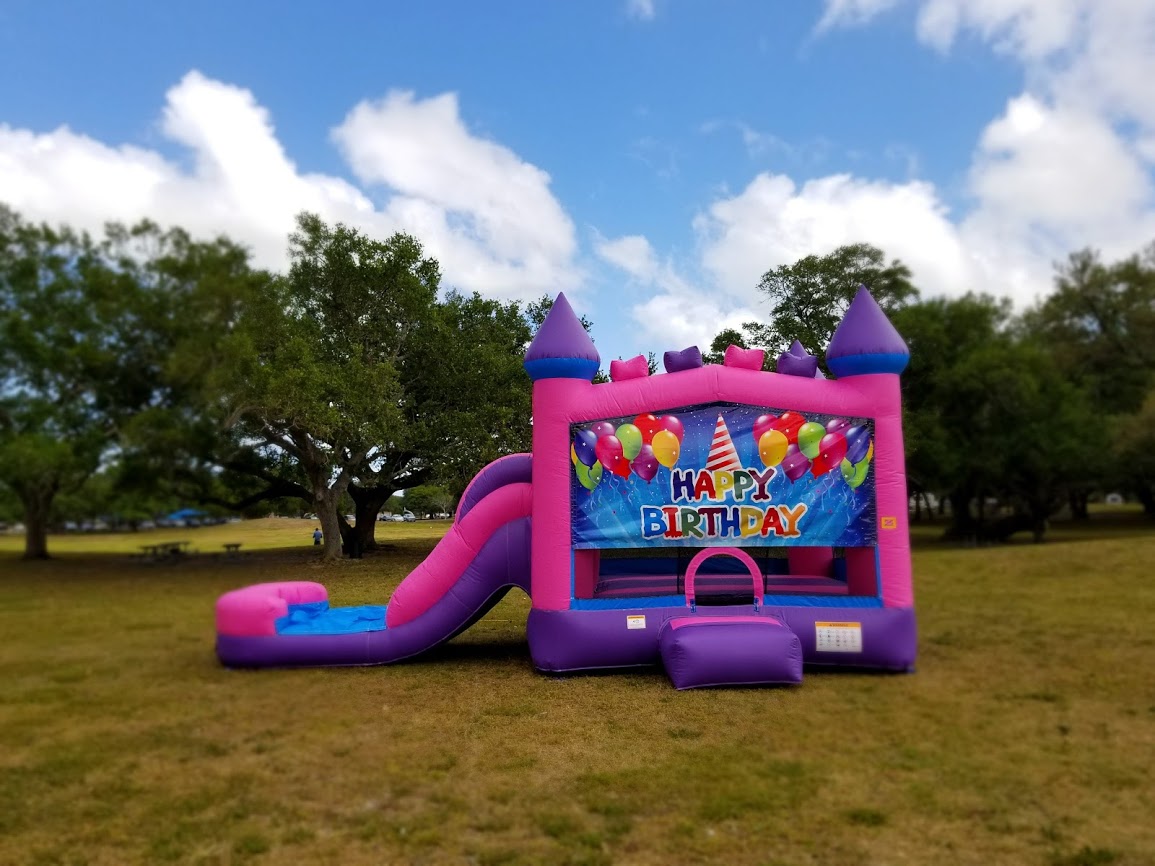 pink bounce house for rent