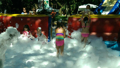 inflatable foam pit rental