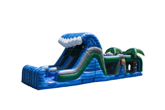 Tropical Wave Obstacle Course and Water Slide