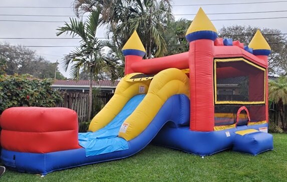 4 in 1 Castle Combo with Dry Slide or Water Slide