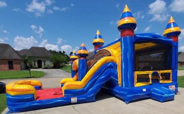 Glacier Castle Combo with Dry Slide or Water Slide