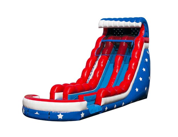 Star Spangled Dual Lane Water Slide