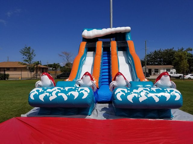 Double Big Kahuna 20ft Water Slide