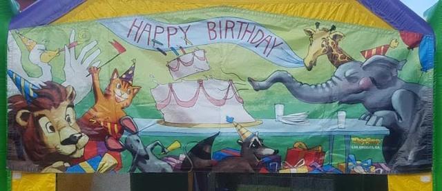 Happy Birthday Animals Banner