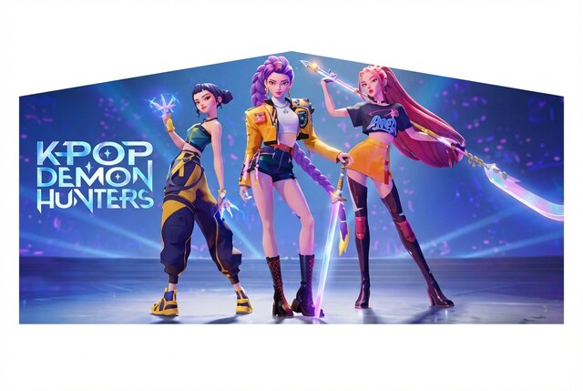 Kpop Demon Hunters Bounce House Theme