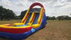 Two lane 18ft Tall Wet n Dry Rock Climbing Slide Two lane 18ft Tall Wet n Dry Rock Climbing Slide