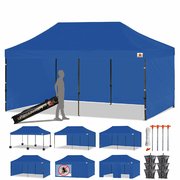 10x20 Blue tent with your choice of wall set up 10x20 Blue tent with your choice of wall set up