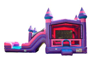[NEW] Pink and Purple 5 in 1 Dual Lane Combo with Dry Slide or Water Slide