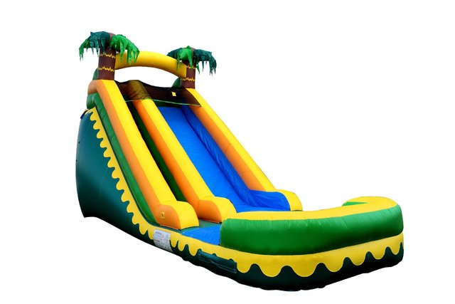 Tropical Falls Slide with Foam Machine Package Deal