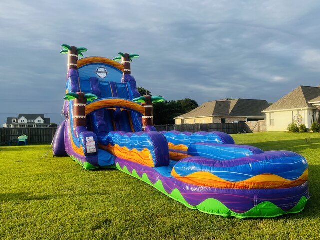 22’ Double Lane Hurricane  Water Slide