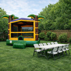 Choice of Bounce House with Tables and Chairs $130-$185