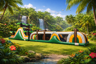 72’ Jungle Obstacle Course Water