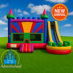 5 in 1 rainbow castle Wet/Dry Combo