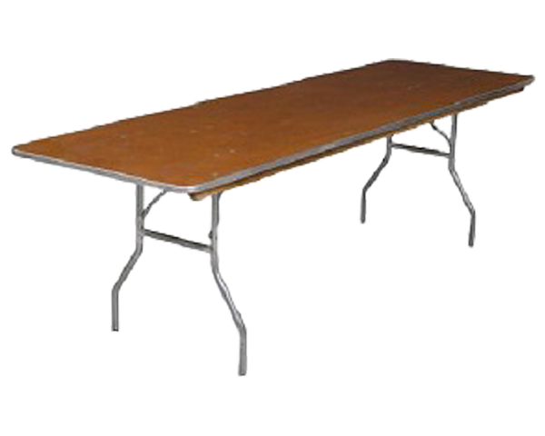 8ft Rectangular Banquet Table