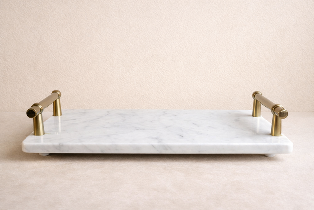 Marble and Gold Dessert Tray
