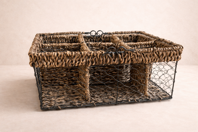 Rustic Wine Basket 
