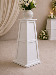 White Tapered Pedestal
