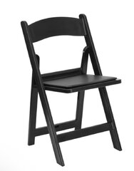 Black Folding Resin Chair