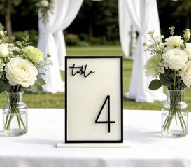 Modern Table Numbers 1-25
