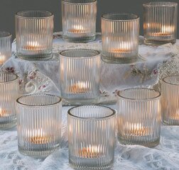 2in Ribbed Votive Candle Holder