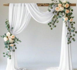 White Arch Draping 20ft 