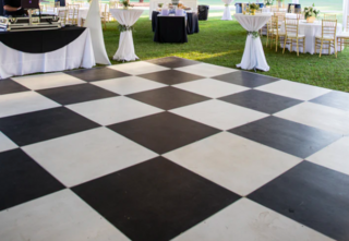 Black and White Dance Floor 16x16