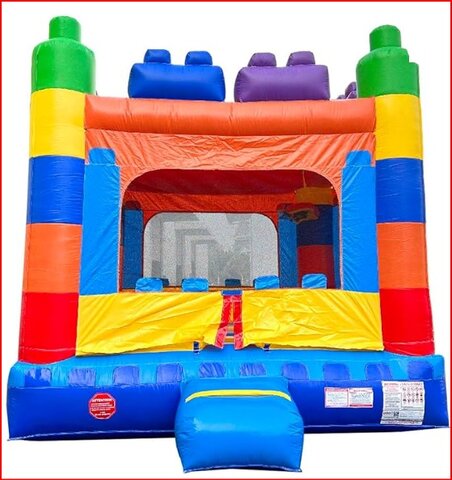 Lego Bounce house w/ hoop (13X13)