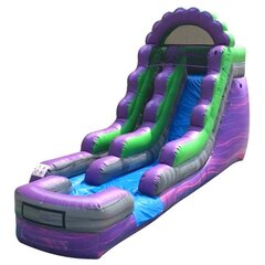 15' Purple Marble Inflatable Water Slide