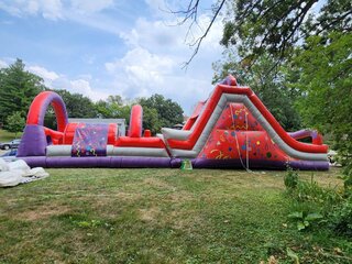 51ft Double Lane Colorful Obstacle Course 