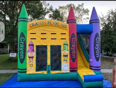Crayola Crayon Bounce House with Slide