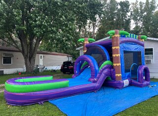 Tropical Splash Combo Side Slide (Wet or Dry) 🌴