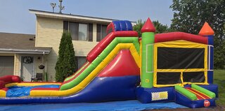 Big Slide Multi-Color Wet/Dry Castle Combo 