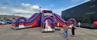 Triple Threat Carnival Slide and Obstacle Combo 