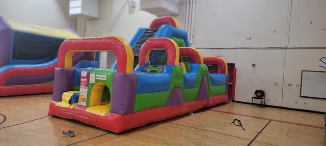 Jump n Crawl Obstacle with Giant Slide 