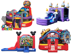 Combo Bounce Houses with Wet/Dry Slides