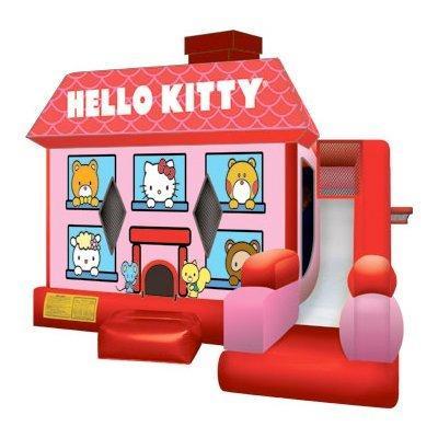 Hello Kitty 6-in-1  Water Slide & Hoops ( 2 Blowers )