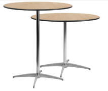 Cocktail Table 36" Round Tall/Low Options