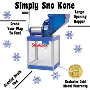 Snow-Cone Machine- Manual No Electricity Needed, Includes Syrup & Cups