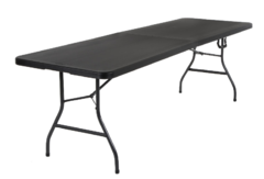 8 ft Black Table- Portable