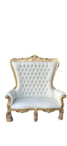 White love seat throne chair 