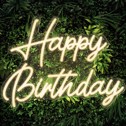 Happy Birthday light up sign