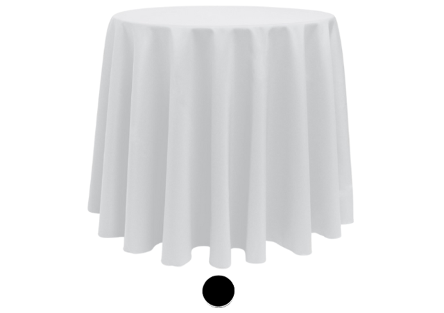 114 Inch Round Polyester Tablecloth 