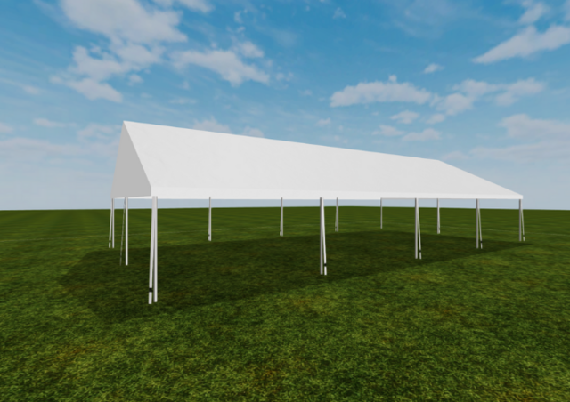 30X60 Keder White Frame Tent 