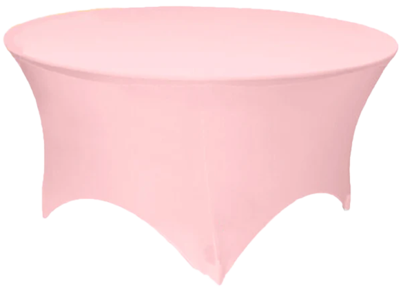 5FT Round Spandex Table Cover - Pink
