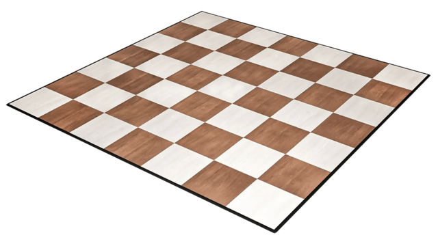 Maple and White Checkered Dance Floor