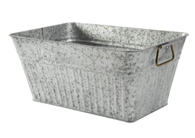  Large Rectangle Galvanized Tub